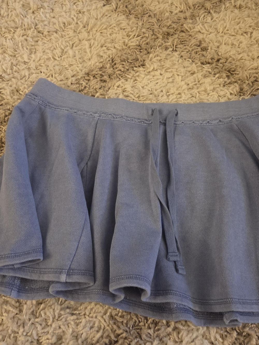 PINK Victoria's Secret Light Blue Ribbed Waist skort